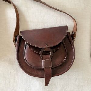 ’70s / Leather Saddle Bag